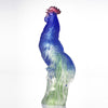 -- DELETE -- Rooster Figurine (Nobility) - "First Ray of Sunlight" - LIULI Crystal Art