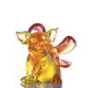 Crystal Animal, Pig, Forever in Happiness - LIULI Crystal Art