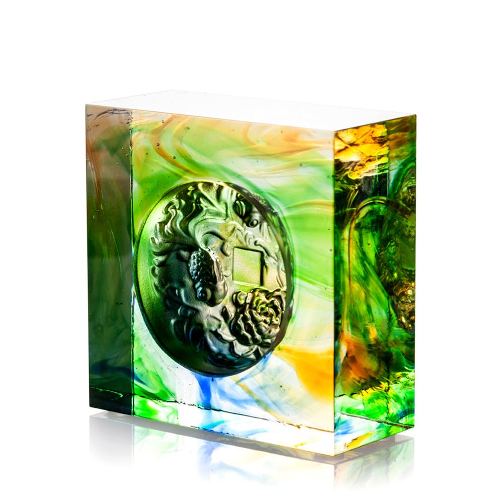 Crystal Fish, Goldfish, Prosperity Abound - LIULI Crystal Art