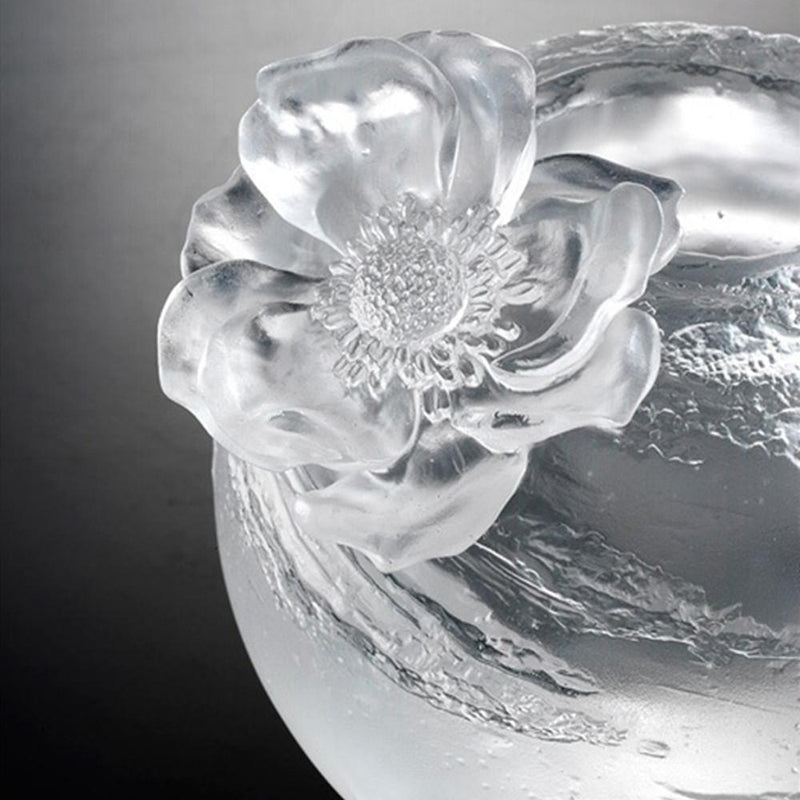 Crystal Flower, Peony, A Fresh and Wonderful Blessing-Windflower Peony - LIULI Crystal Art