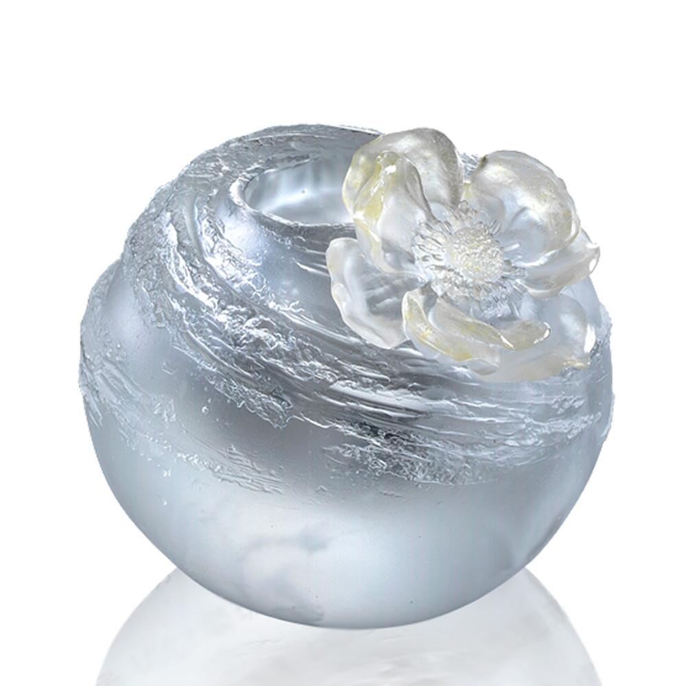 Crystal Flower, Peony, A Fresh and Wonderful Blessing-Windflower Peony - LIULI Crystal Art