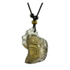 Crystal Pendant, Necklace, Buddha, Free Mind with Happiness - LIULI Crystal Art