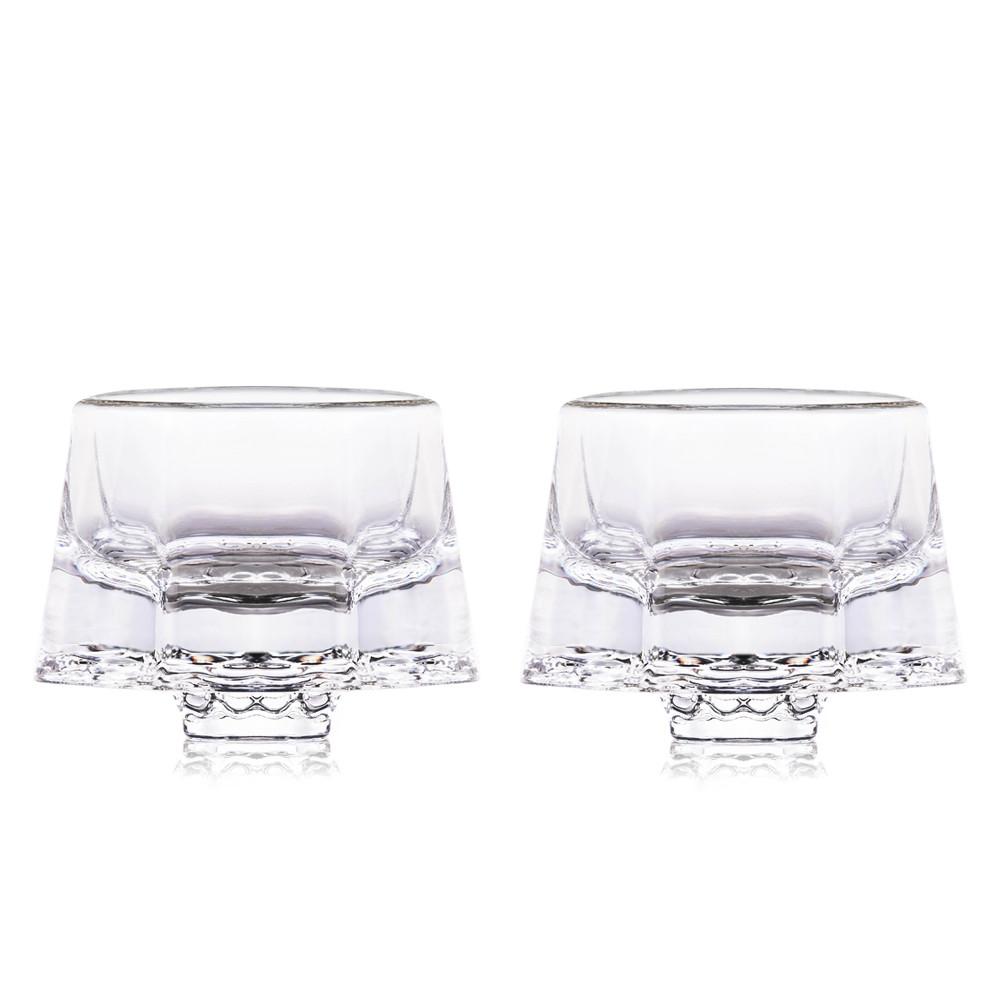 - Toast to Happiness! Be Water - Sake Glass, Shot Glass (Set of 2), Clear - LIULI Crystal Art