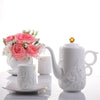 -- DELETE -- Bone China Tea Set (Seasonal Tastes) - Fragrant Orchid (Set of 5) - LIULI Crystal Art